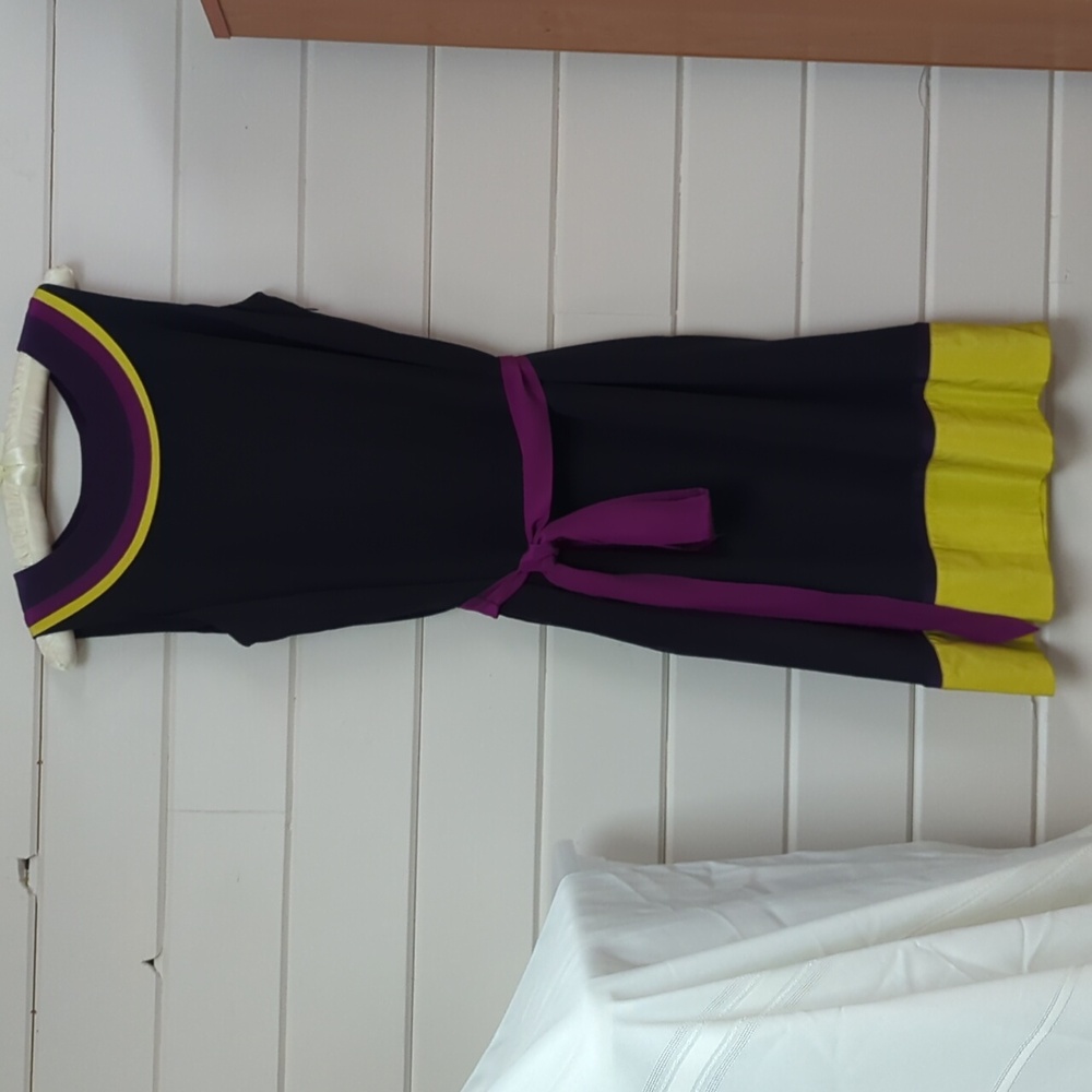 Silk sleeveless dress, size 14